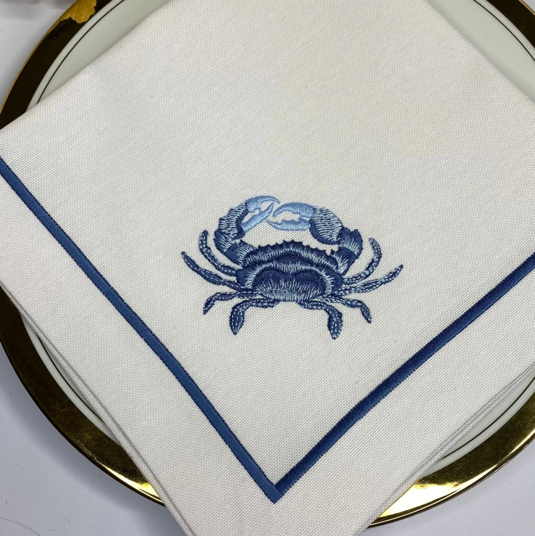 Handmade Originals Ukraine - Wholesale Dinner & Cloth Napkin - Embroidered Napkins Premium Quality 16x16'' - Sea2