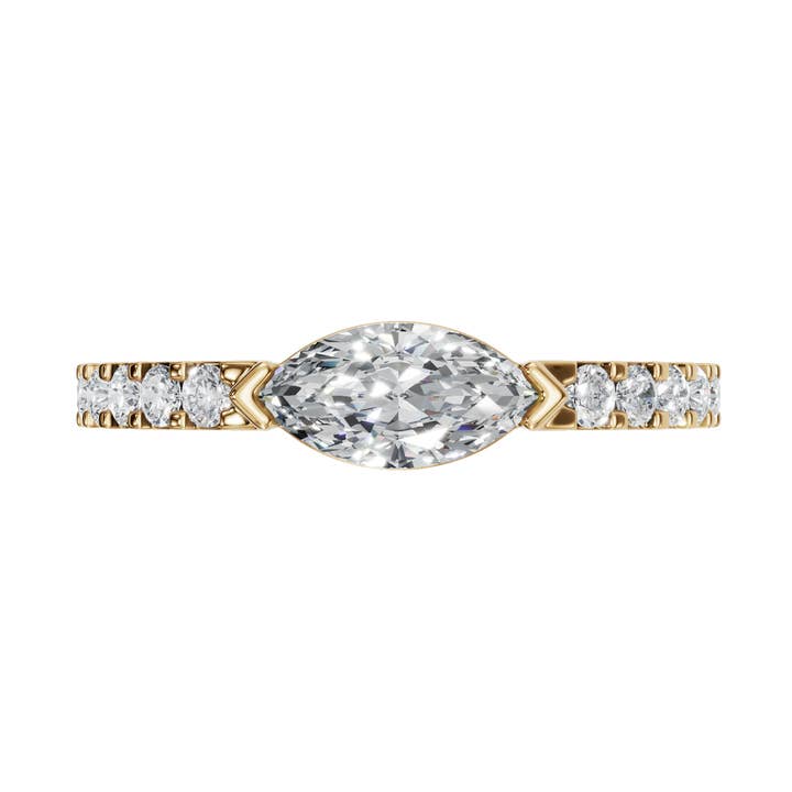 14K Gold Diamond Eternity Ring, Diamond Ring, Stackable Ring for wholesale by PureYou Jewelry