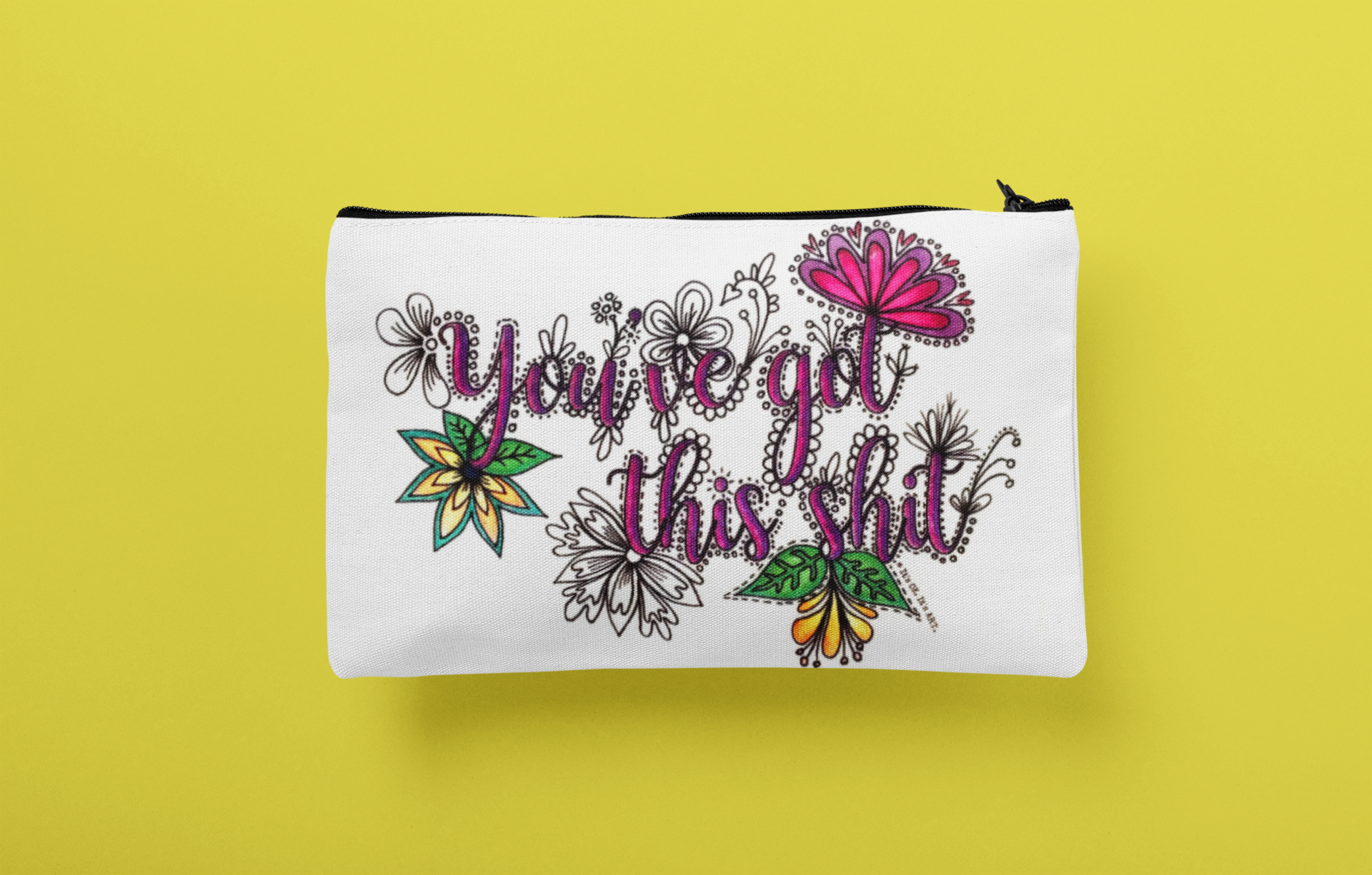 It's OK. It's ART. - Wholesale Pouch - Women's - You've Got This Shit Travel Zip Pouch1