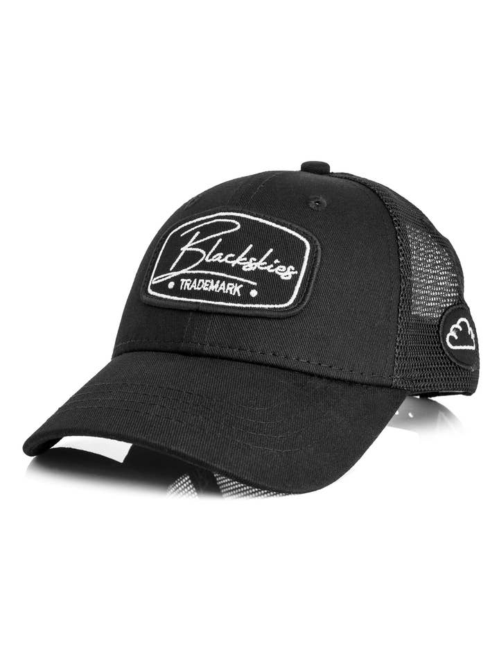 Racing Baseball Cap Kids Black for wholesale by Blackskies