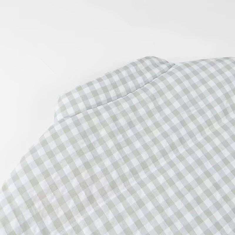 safistyle - Wholesale Jacket - Women's - Gingham Jacket with Heart Patch Details5