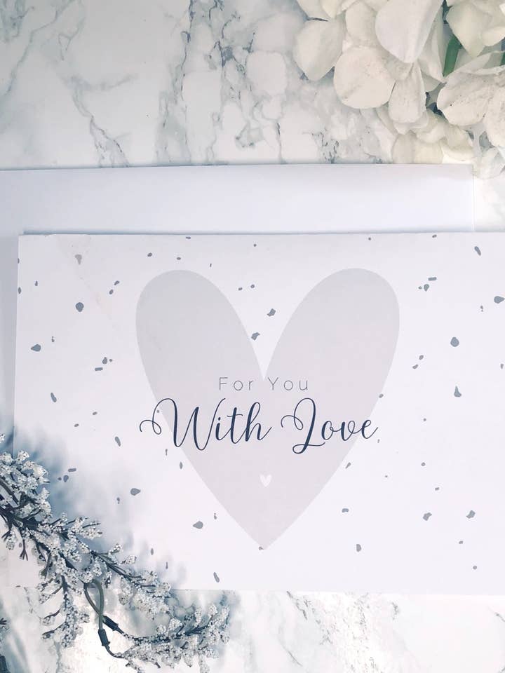 Carte pour vous avec amour pour la vente par Pretty Liittle Things