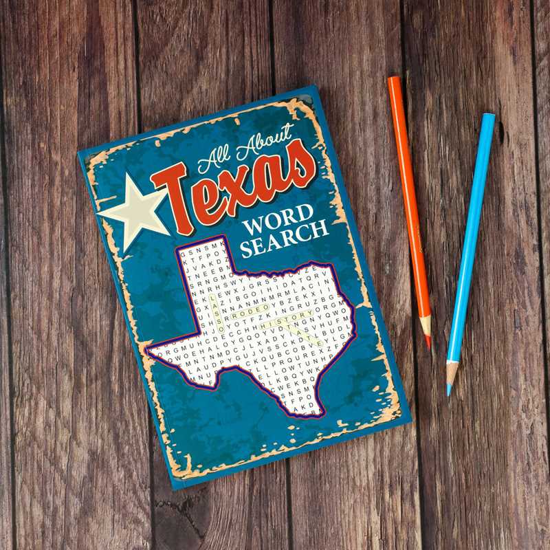 Simon & Schuster - Wholesale Coloring & Activity Book - Adult - All About Texas Word Search by Editors of Thunder Bay Press2