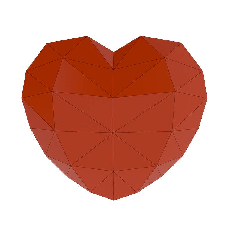 PAPERCRAFT WORLD – wholesale DIY-pysselkit – 3D Big Heart PaperCraft väggkonst0