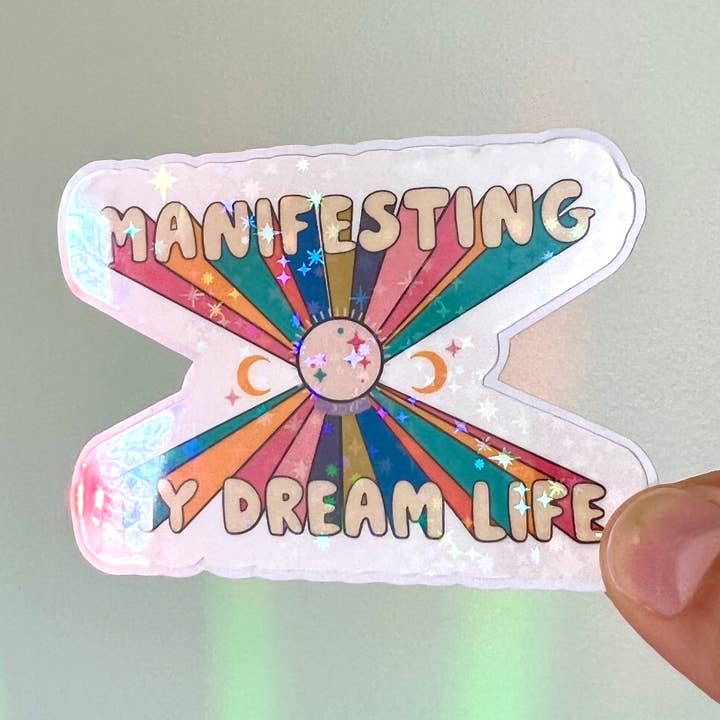 Manifesting Sticker for wholesale by by JPG