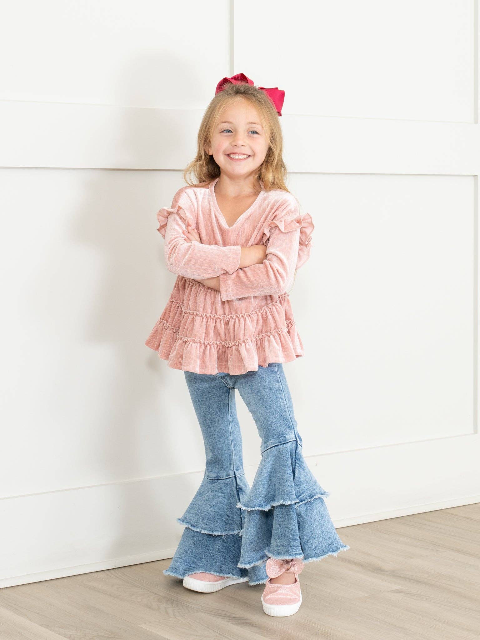 Marie Nicole Clothing - Wholesale Lifestyle Sneakers - Kids - Girls' Sparkly Bow Mary Jane Sneaker7