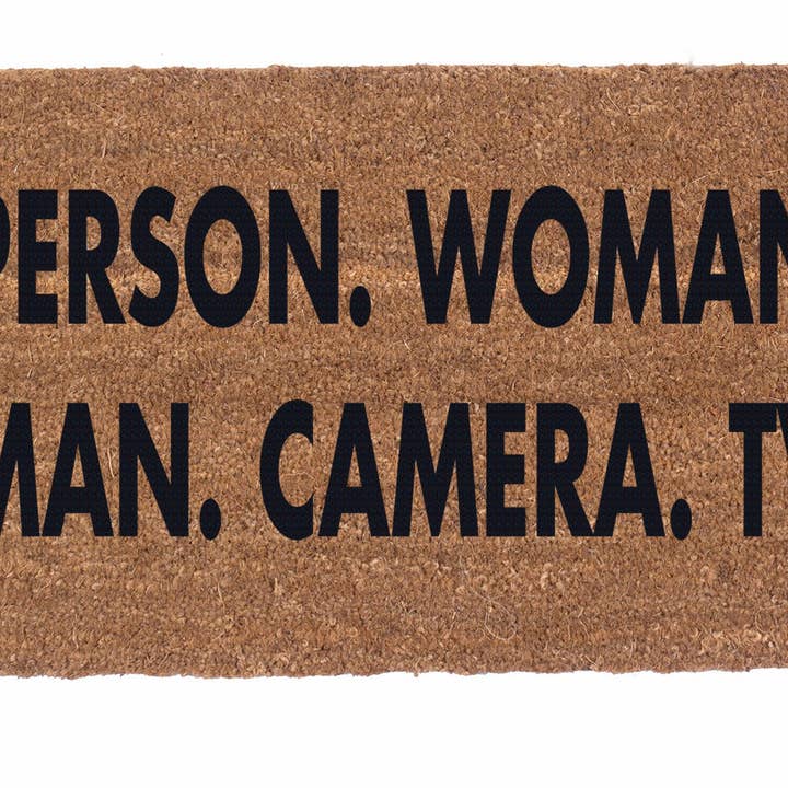 Person. Woman. Man. Camera. TV. for wholesale by CocomatsNMore
