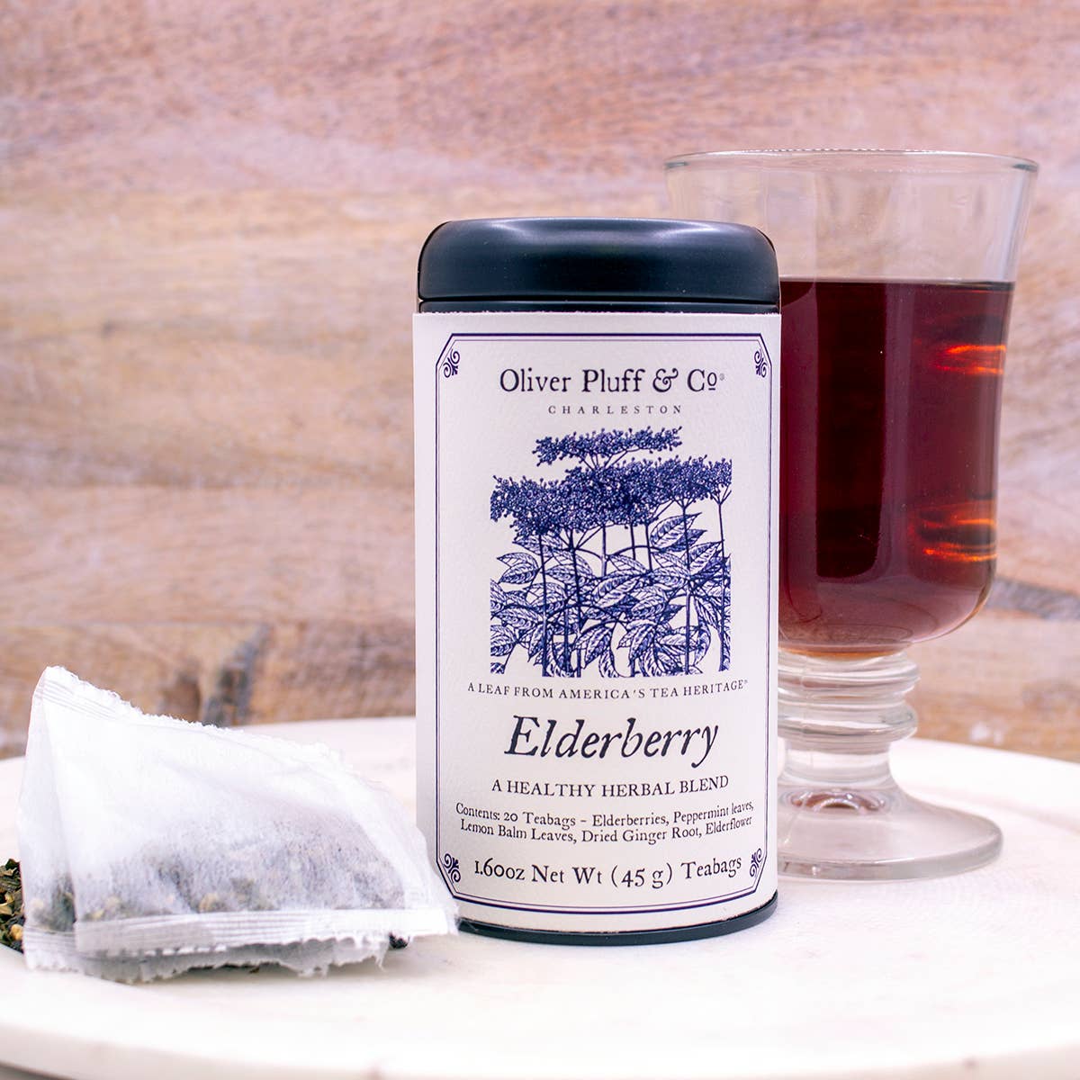 Oliver Pluff & Company - Wholesale Tea Bags - Elderberry - 20 Teabags in Signature Tea Tin4