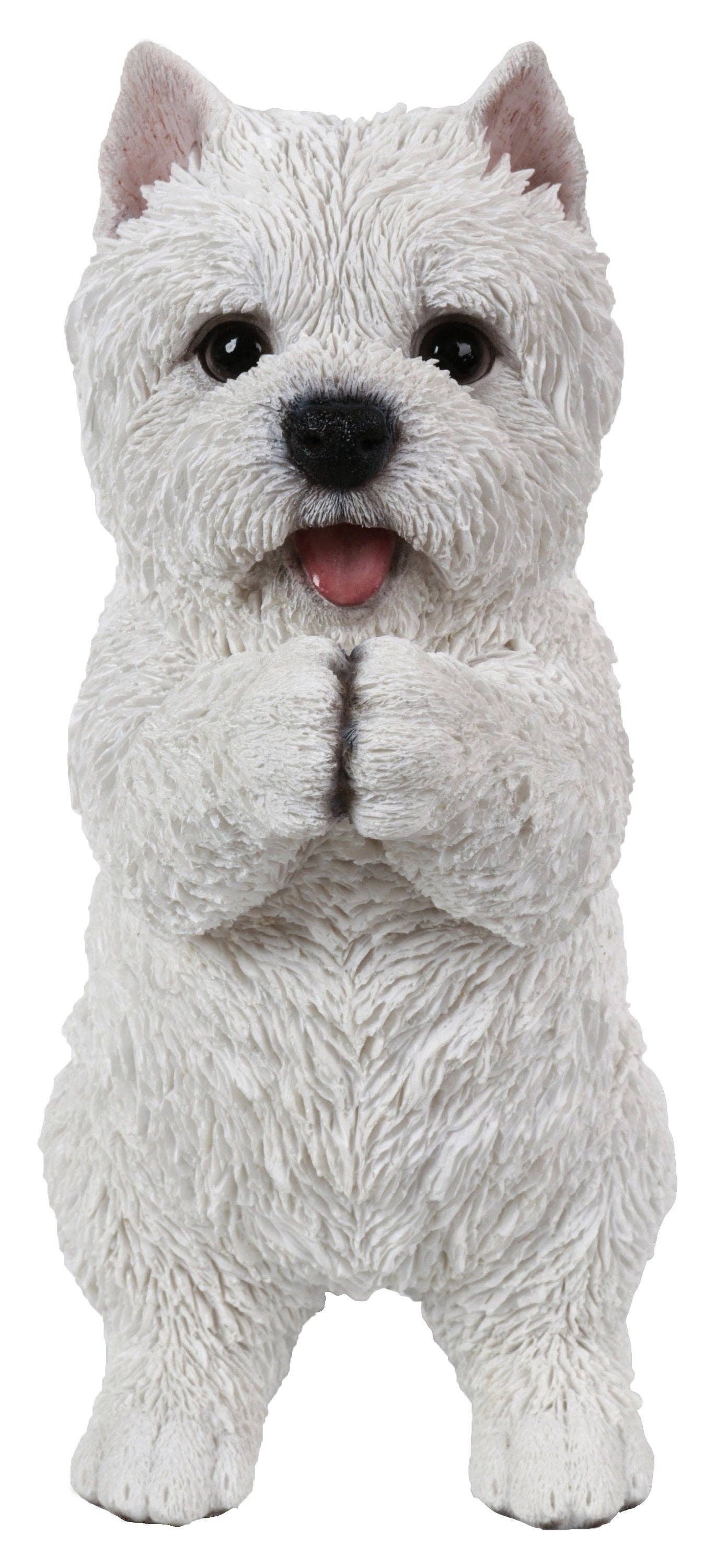 Hi-Line Gift Ltd. - Vente Bibelots/décorations d'extérieur - Statue de jeu Westie Puppy3