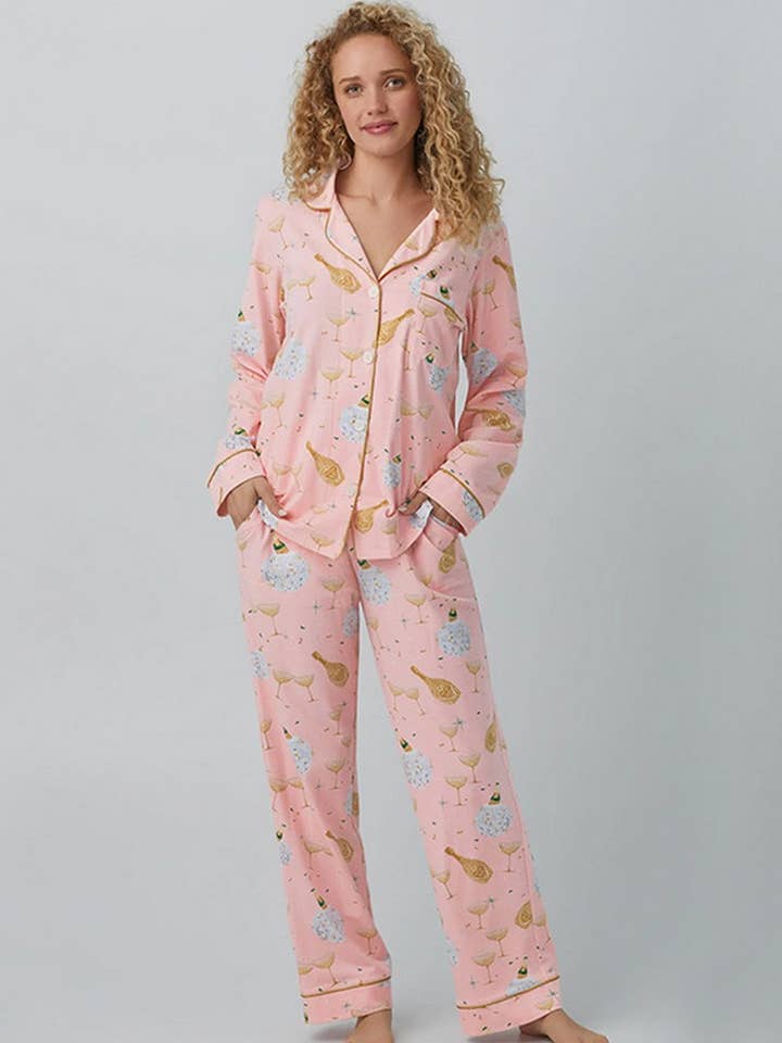 NINEXIS - Wholesale Lounge Set - Women's - CWSPJ0109_LARGE SIZE PRINTED LONG SLEEVE TROUSERS HOME WEAR
