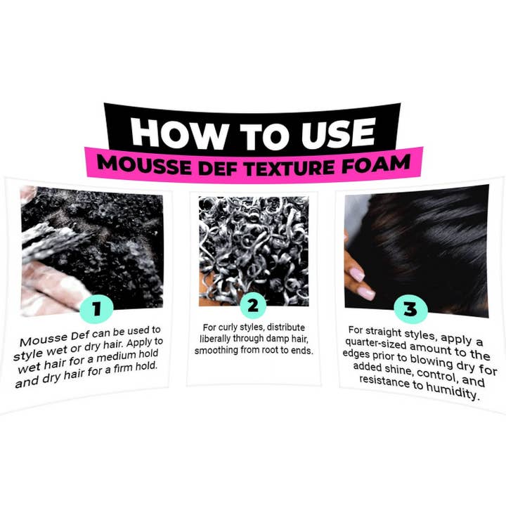 KT Supply - Wholesale Hair Styling Gel/Mousse - The Doux Mousse Define Texture Foam, 7 Oz.3