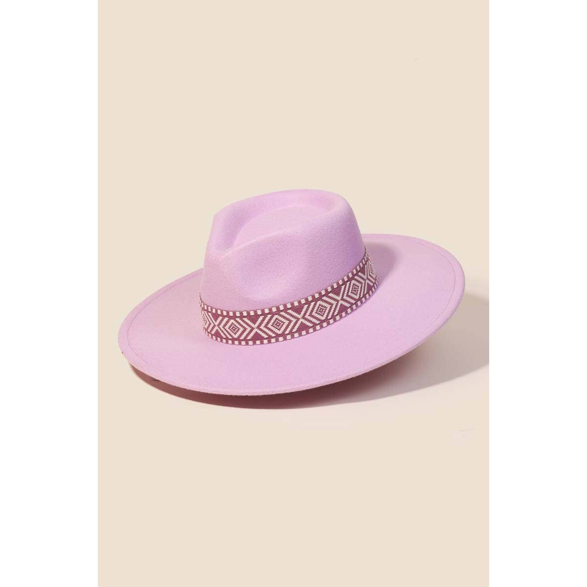 Anarchy Street - Wholesale Fedora - Women's - Boho Stripe Pattern Fedora Hat13