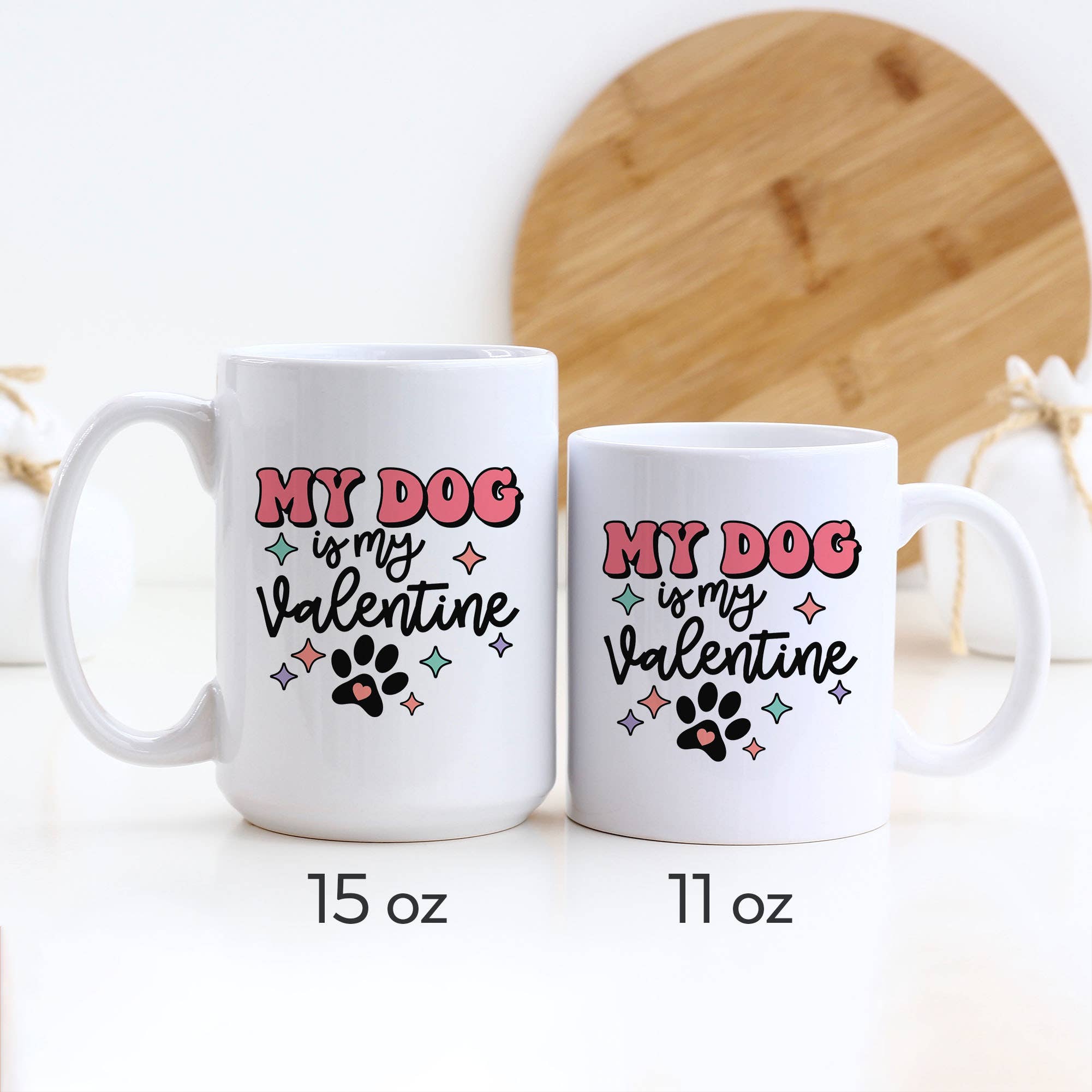 Heart & Willow Prints - Wholesale Coffee Mug - My Dog Is My Valentine, Pet Valentine's Day Mug, Coffee Cup1