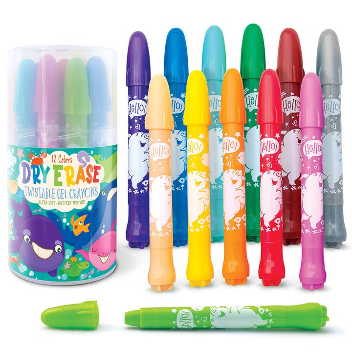 Dry Erase Twistable Gel Crayons for Kids | Under the Sea and other Purchase Wholesale tableau blanc. Free Returns & Net 60 Terms on Faire trending on Faire.