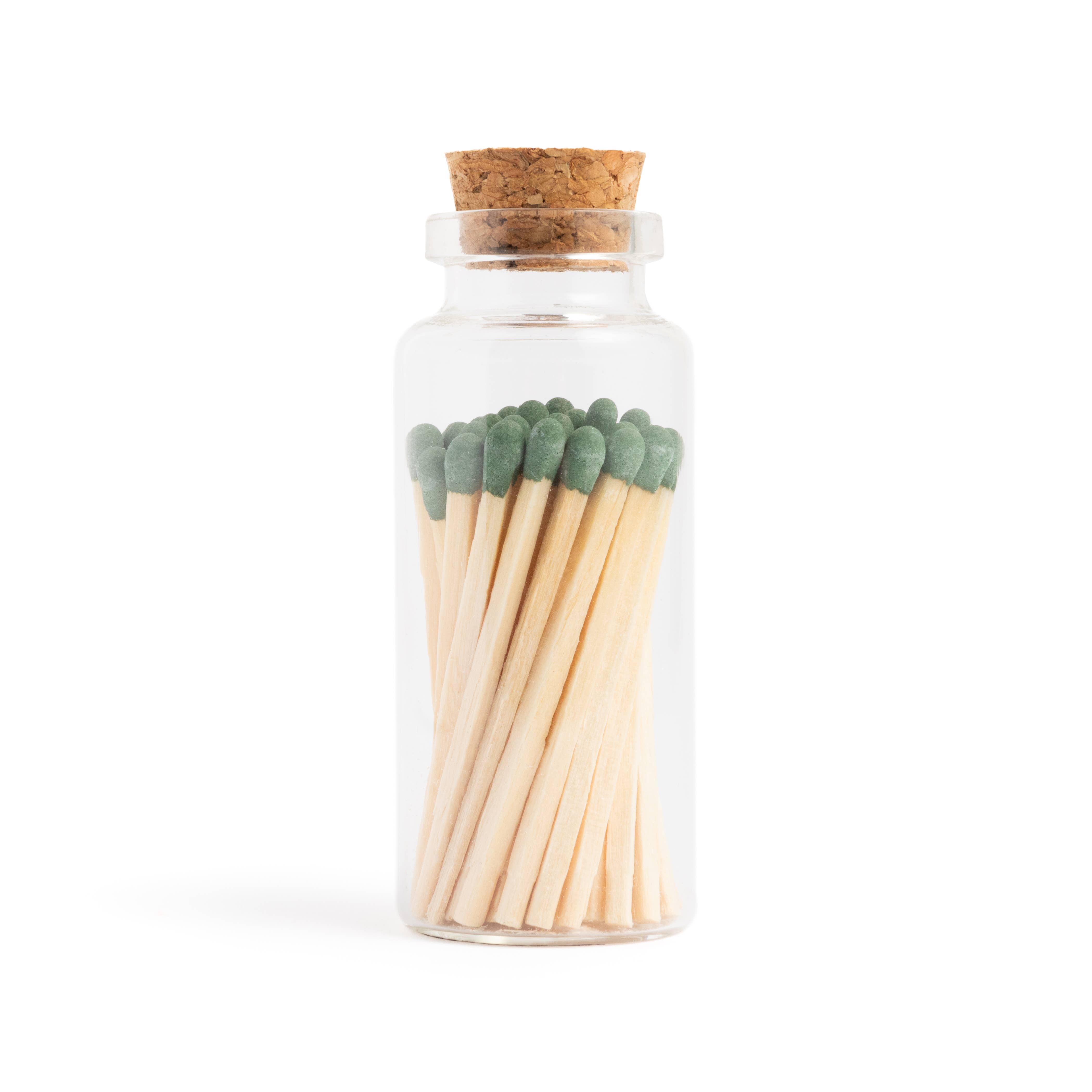 Juniper Green Matches in Small Corked Vial