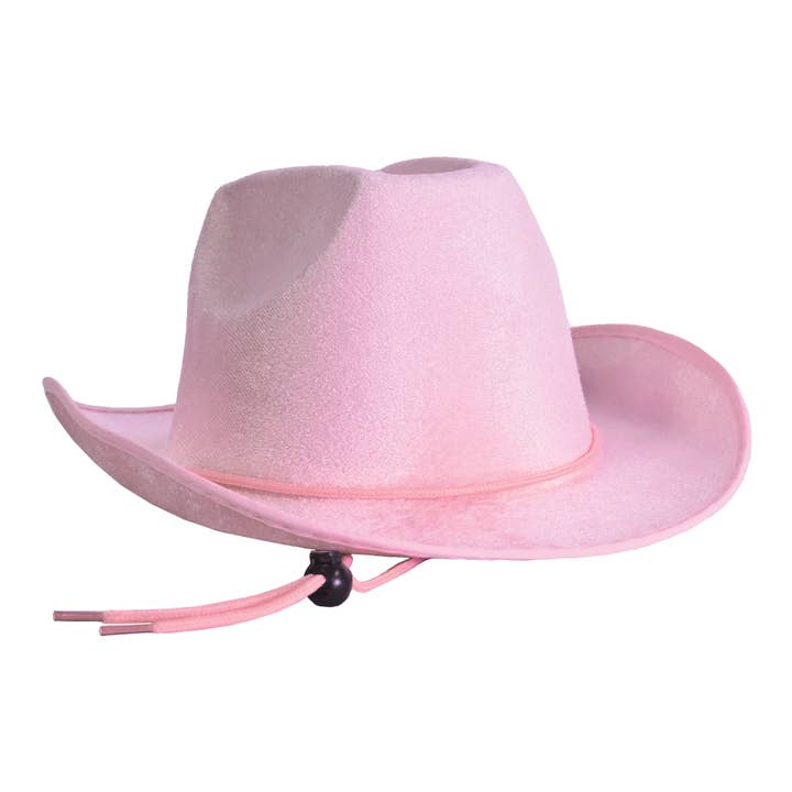Chapéu de Cowboy em Veludo Rosa, Tamanho Único Ajustável por atacado de Beistle