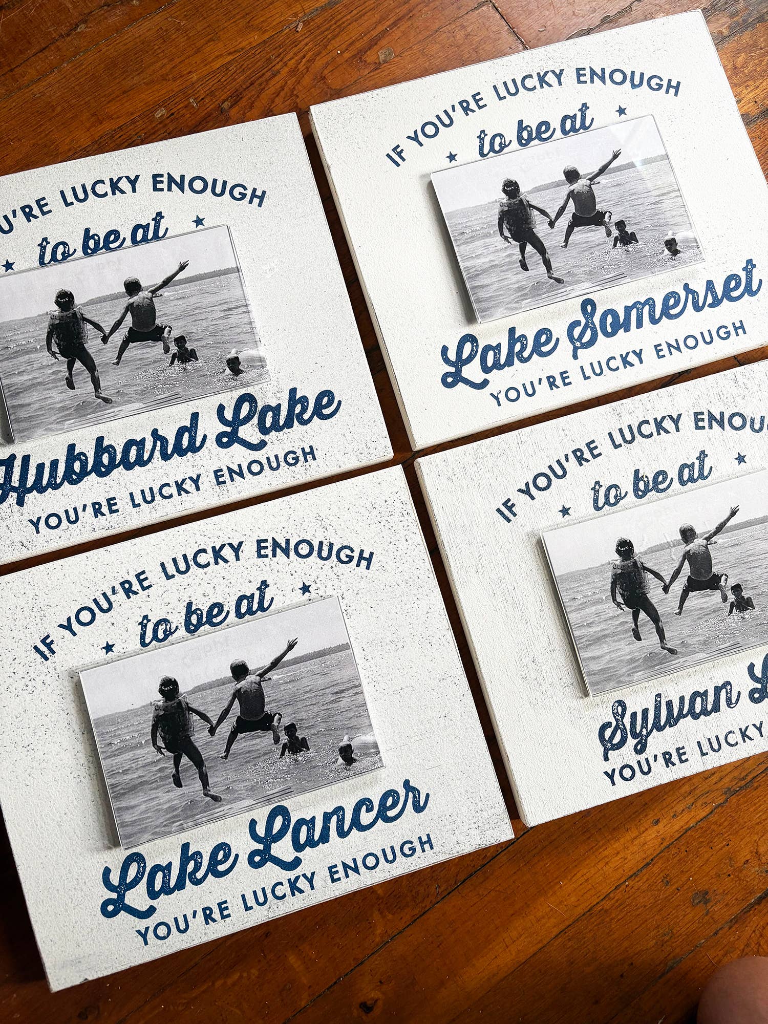 Go Jump in the Lake® - Wholesale Picture Frame - Custom name drop 4x6 Lake frame- Available in 2 Colors1