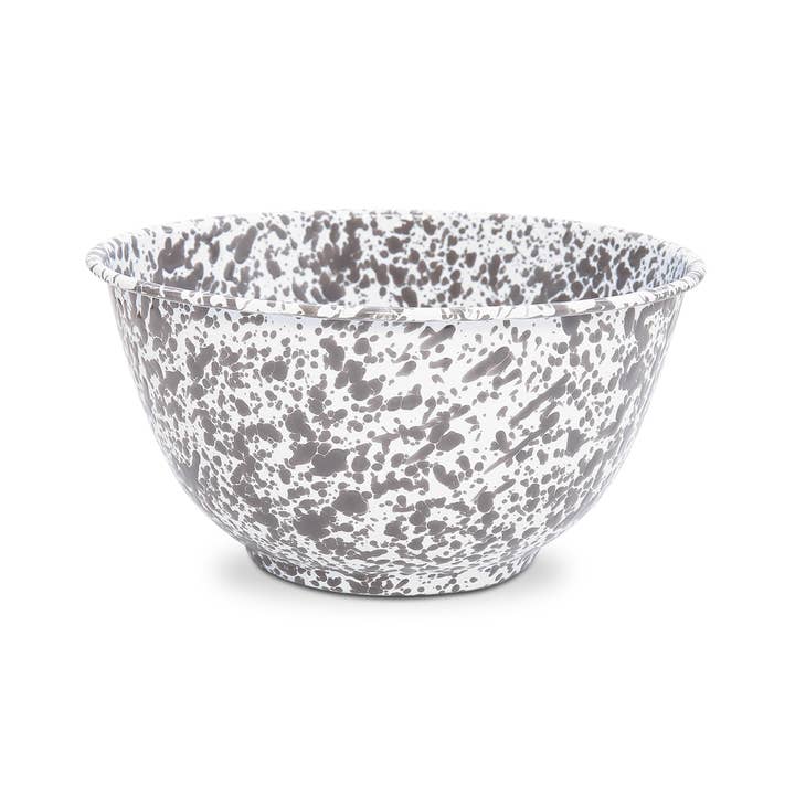 Crow Canyon Home - Wholesale Serve Bowl - Splatter Enamelware Large Salad Bowl4