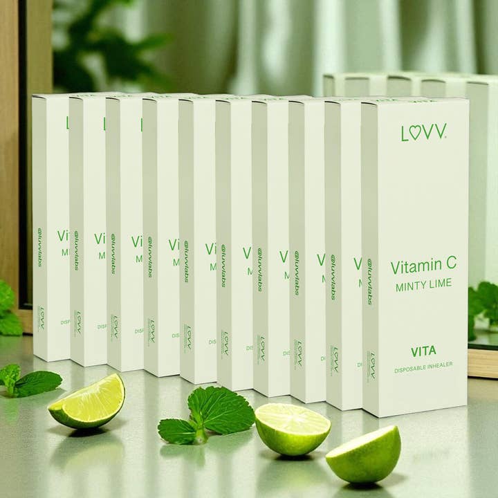 LUVV Labs - Wholesale Oral Supplement/Vitamin - 10 LUVV VITA Vitamin C Infused Minty Lime Flavored Inhealers0