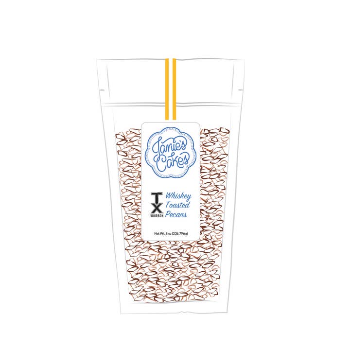 Janie's Cakes - Wholesale Nuts - TX Bourbon Whiskey Toasted Pecans1