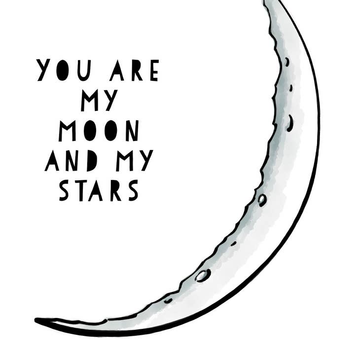 Wild Cherry Prints – Engroshandel Kunsttryk – Du er min måne og mine stjerner Print2