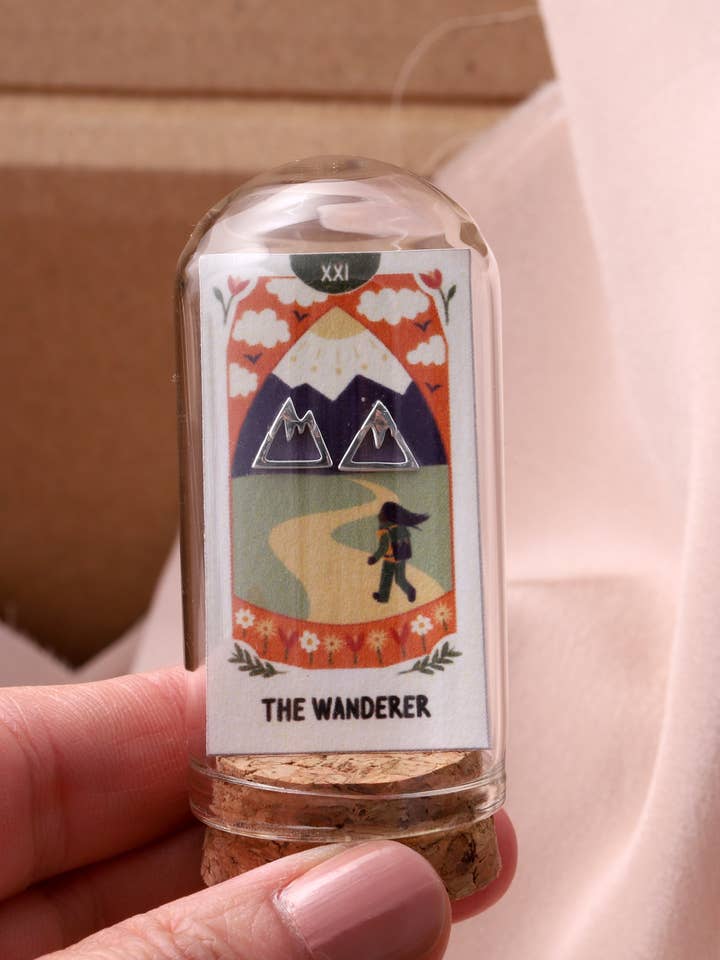 TT71022 THE WANDERER Mountain earrings for wholesale by Attic creations