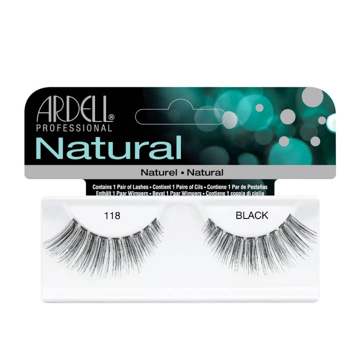 KT Supply - Wholesale False/Fake Eyelashes - Ardell Professional Natural Lightweight Lashes, 118 Black