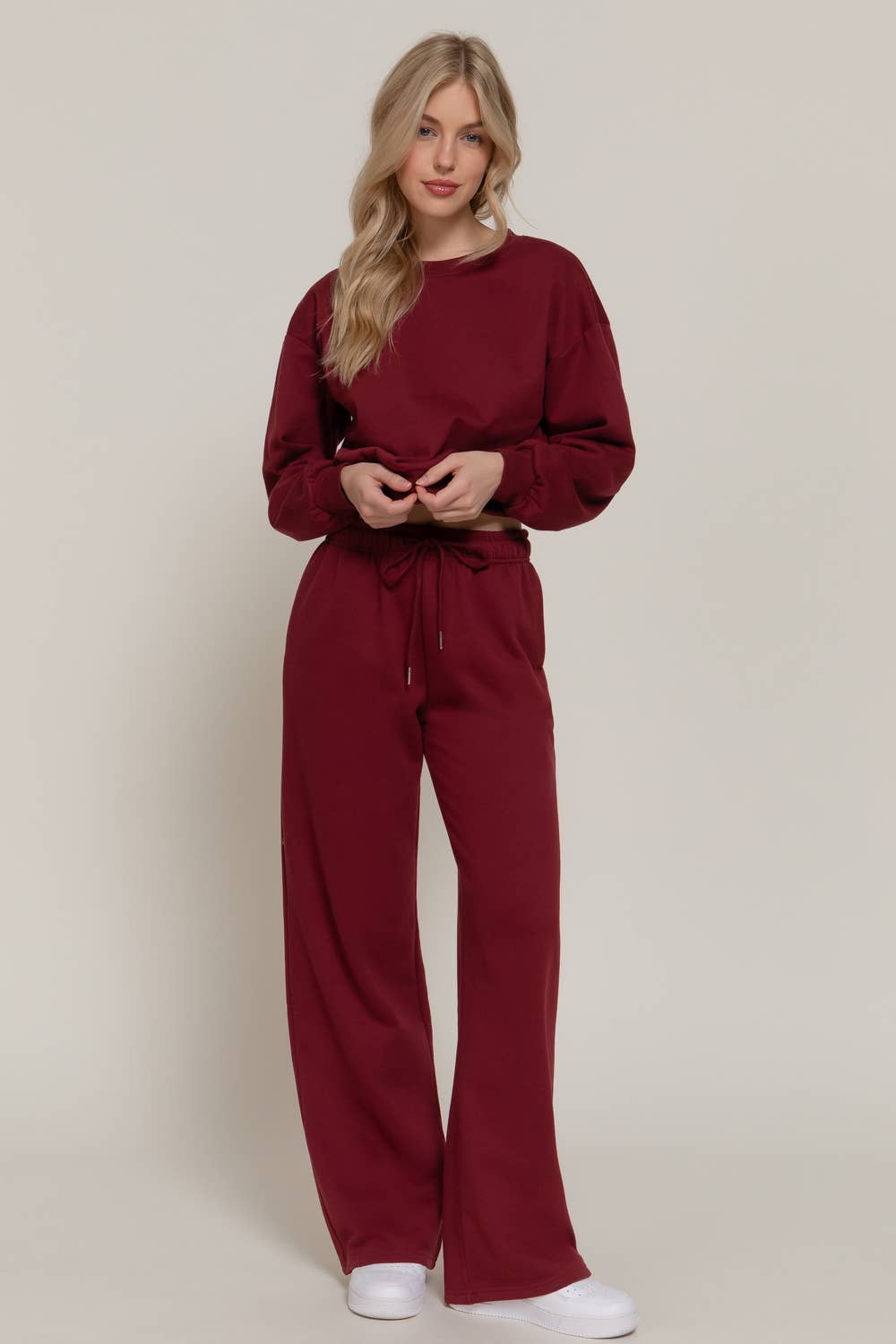 Active Basic | Active USA - Wholesale Pants - Women's - Straight Leg Inner Fleece Jogger Pants  11