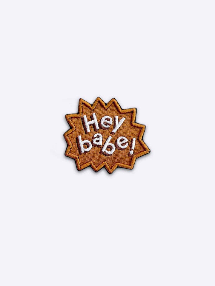 Iron-On Patch – Hey Babe for wholesale by Dicks Don't Lie