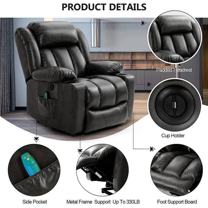 Electric Lift Recliner Chair For Seniors Grey Single Motor for wholesale on Faire4