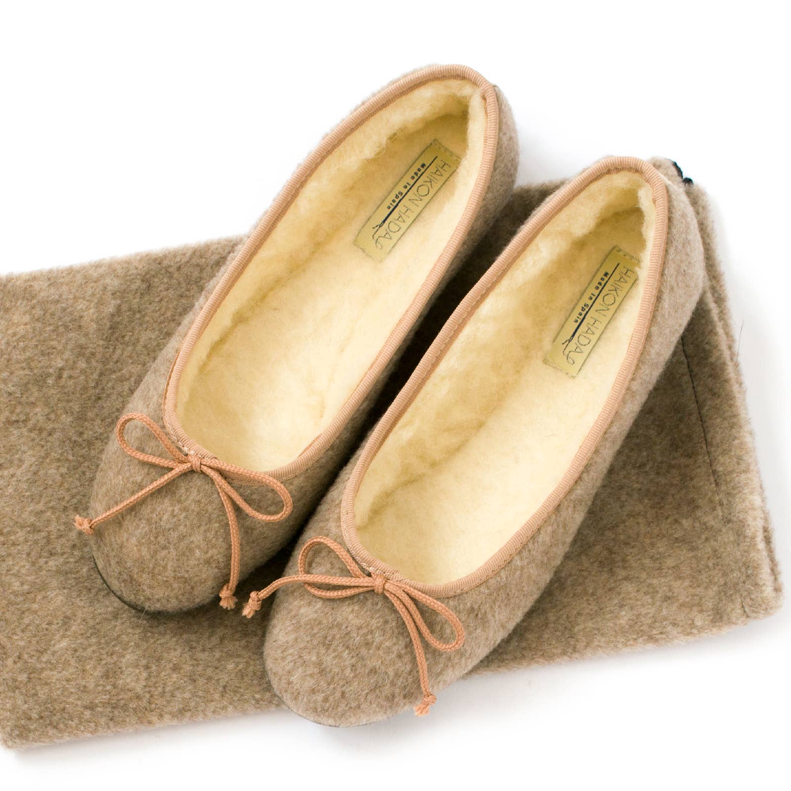 HAIKON HADA - Wholesale Slippers - Women's - Beige ballet slippers for home1