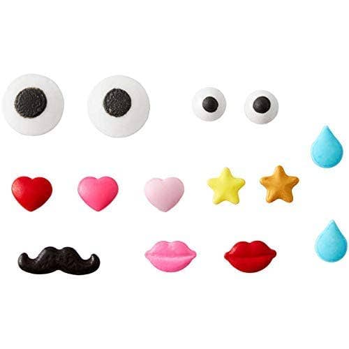 Innovarix – wholesale Strössel – Godis Dekorationssats - Läppar, Ögon, Mustascher