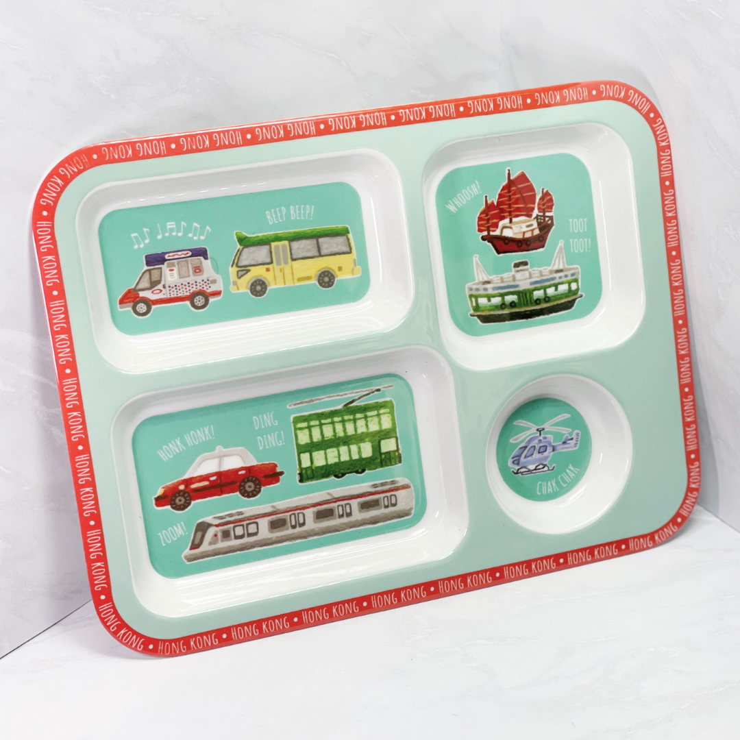 The Lion Rock Press - Wholesale Dinner Plate - Kids & Baby - KIDS PLATE: Hong Kong Transport4