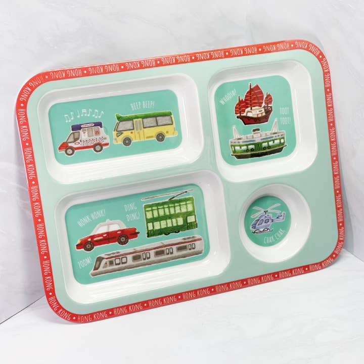 The Lion Rock Press - Wholesale Dinner Plate - Kids & Baby - KIDS PLATE: Hong Kong Transport4