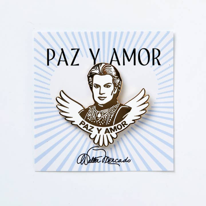 Walter Mercado Paz y Amor Emalje Pin for engroshandel hos Walter Mercado
