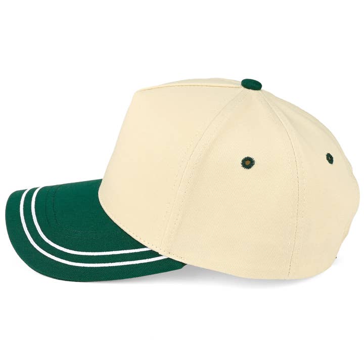 Hana - Wholesale Trucker Hat - Women's - C.C Two Tone with Retro Stripe Cotton Trucker Cap13