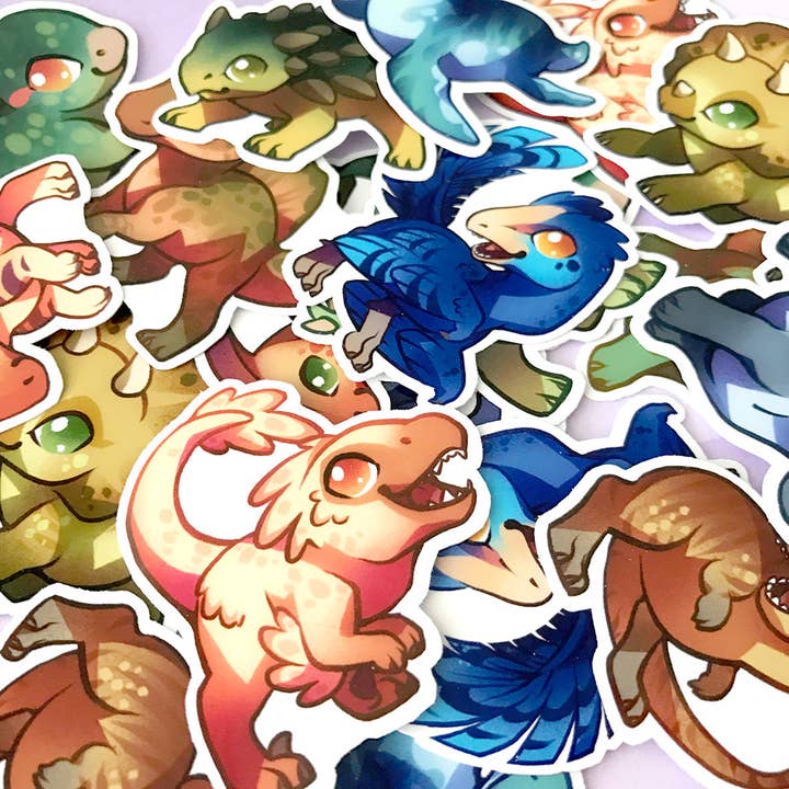 ShinePaw Design - Vendita all'ingrosso Adesivo - Set adesivi dinosauro1