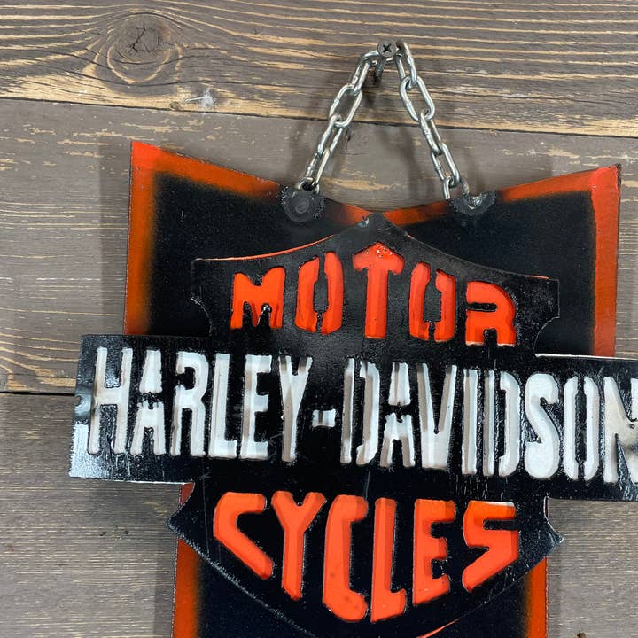 My Amigos Imports - Wholesale Sign - Harley Davidson Wall Bottle Opener Metal Sign-Bar-10x23H-ER