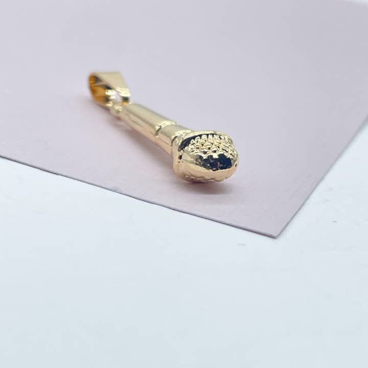 Milie Jewels - Wholesale Individual Charm/Pendant - 18k Gold Filled Microphone, Guitar & Trumpet Charms