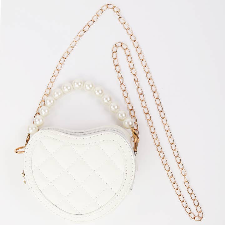 Sparkle Sisters by Couture Clips - Wholesale Crossbody Bag - Kids - Quilted Heart Purse