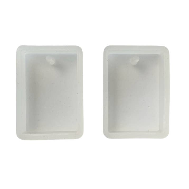 LBB Resin - Wholesale Craft supplies - Silicone Jewellery Mould - Rectangle Earring Moulds (Set of 2)0