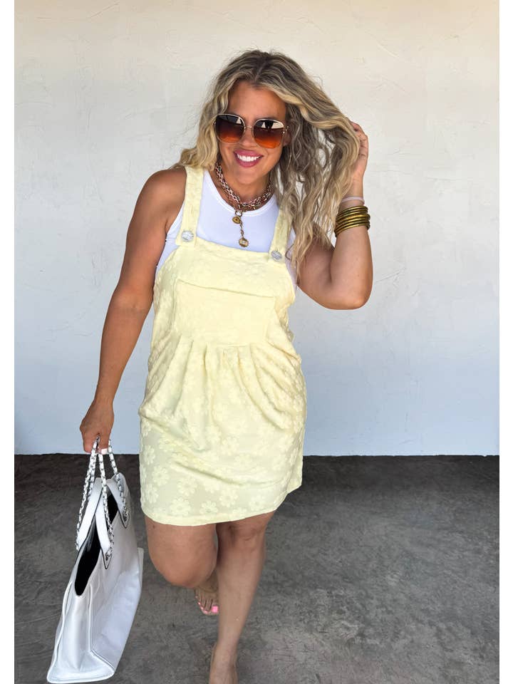 BLAKELEY - Wholesale Overalls - Women's - SUNSHINE & DAISIES OVERALL DRESS5