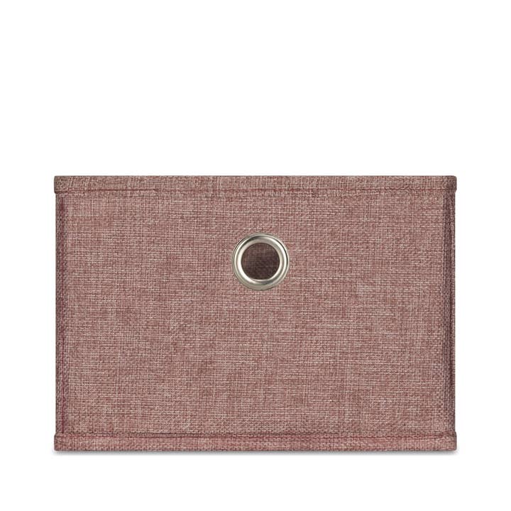HOMEHAVEN - Venta al por mayor Cesta/caja de almacenamiento - Gavetas de tela para estantes de 9 x 6 pulgadas de ancho x 13.75 pulgadas de alto, juego de 2, color burdeos