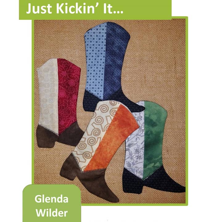 Just Kickin' It Pattern for wholesale by Glenda Wilder Designs