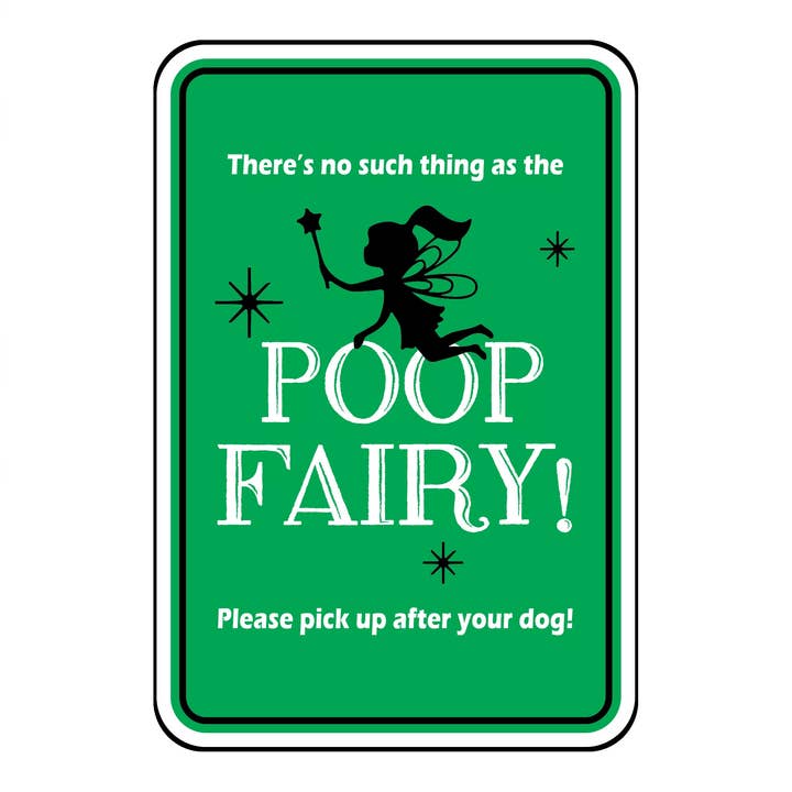 Er bestaat niet zoiets als het Poop Fairy Mini Garden Sign voor wholesale door Imagine This Company