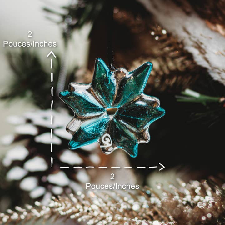 Station pôle Nord inc. - Wholesale Ornament - Flocon de neige en verre fusionné1