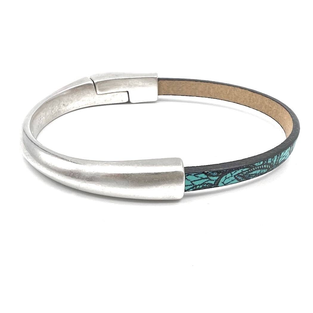 Montana Leather Designs - Wholesale Cuff Bracelet - (MG) Classic Magnetic Cuff3