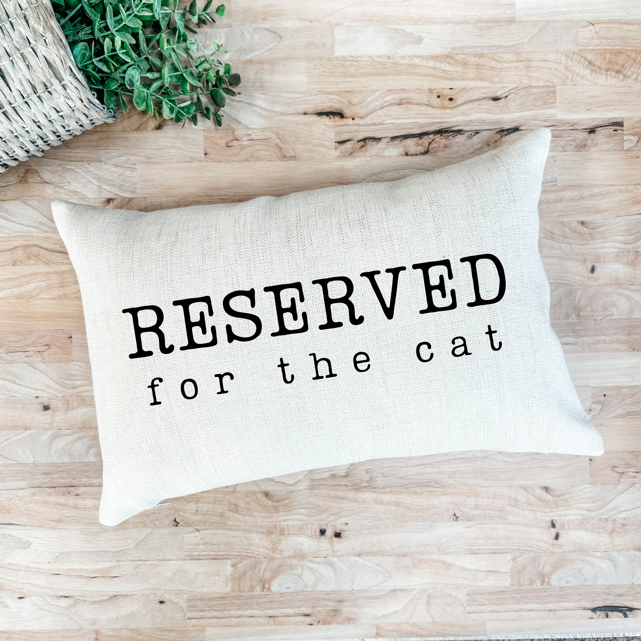 The Rosie Market - Wholesale Throw Pillow Cover - Reserved for the Cat Pillow Cover2