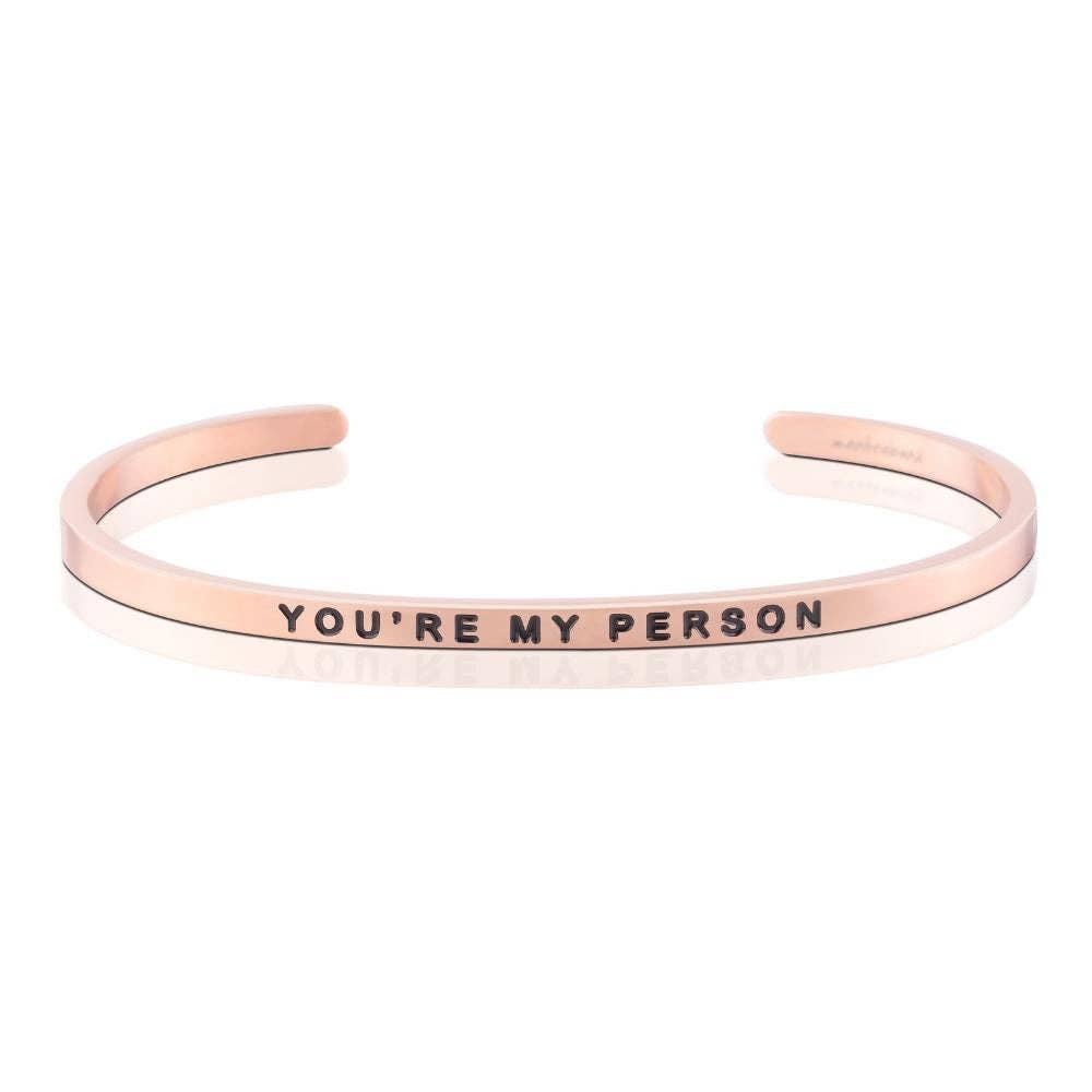 MantraBand - Wholesale Cuff Bracelet - You're My Person - inspirational mantraband® cuff bracelet0