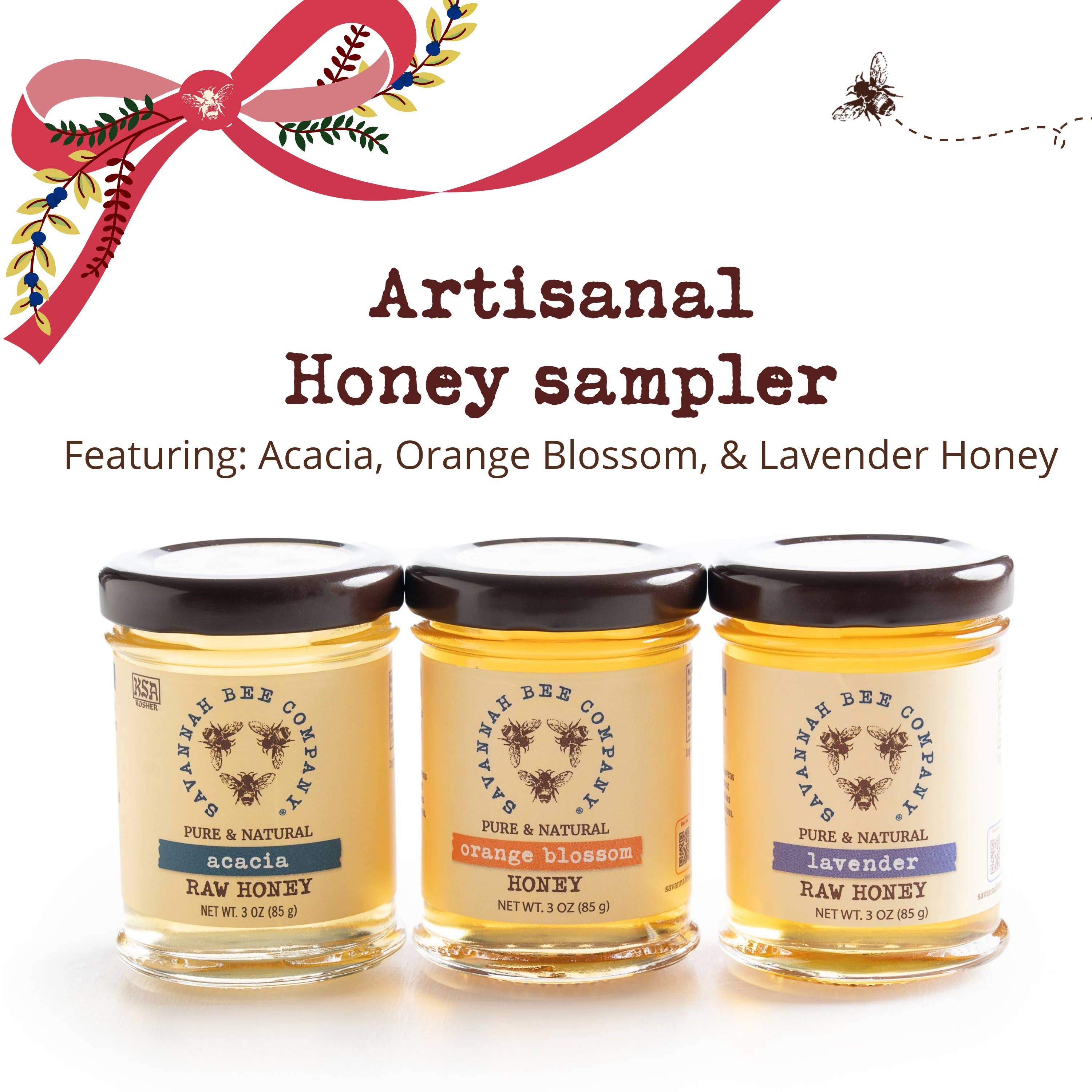 Wholesale Holiday Artisanal Honey Sampler for your store - Faire